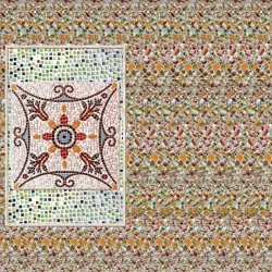 Виниловый ламинат Novita Дизайнерские 3D полы Глиняная Мозайка