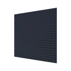Стеновая панель Ликорн МДФ Квадратная Темно-синяяя