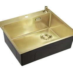 Мойка для кухни EMAR EMB-560(TOP) PVD Matt Gold