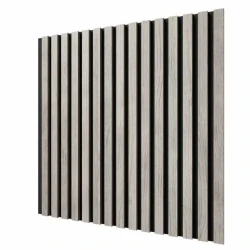 Акустическая реечная панель Cosca Дуб Старинный Светло-серый 600 мм