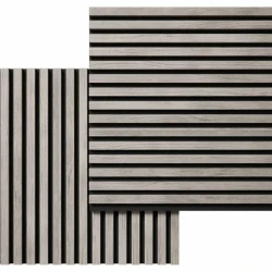 Акустическая реечная панель Cosca Дуб Старинный Светло-серый 600 мм