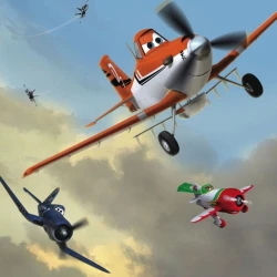 4-452 Фотообои KOMAR "Самолеты Дасти и друзья" 184х254 см бумажные