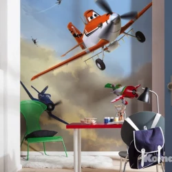 4-452 Фотообои KOMAR "Самолеты Дасти и друзья" 184х254 см бумажные