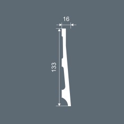 Плинтус Cosca PX040 133x16 Экополимер