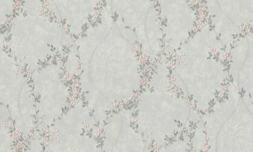 Обои МОФ Malex design Офелия 4264-5 св.серый на otdelka1.ru