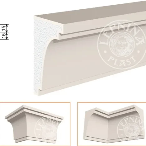 Фасадный карниз LepninaPlast КВ-170/1 на otdelka1.ru