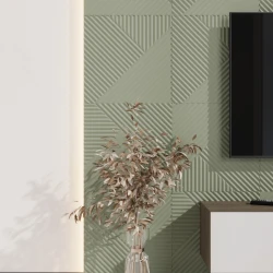 Стеновая панель Ликорн МДФ Квадратная Фисташковый