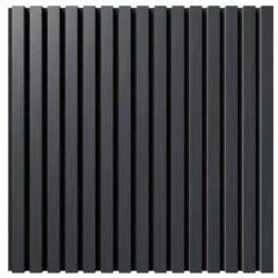 Акустическая реечная панель Cosca шпон Дуб Антрацит темно-серый 600 мм