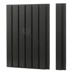 Реечная стеновая панель МДФ Ликорн Черная матовая