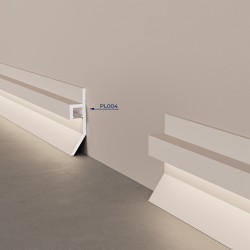 Плинтус под подсветку Cosca PX034 120x22 Экополимер