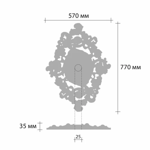 Розетка потолочная Decomaster DR-18 на otdelka1.ru