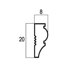 Молдинг Cosca 20 миндаль 103-11