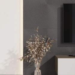 Стеновая панель Ликорн МДФ Квадратная Графит