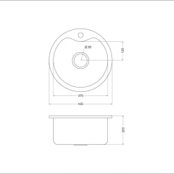 Мойка для кухни Oulin OL-357