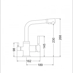 Смеситель EMAR 3003N black черный