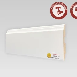 Плинтус МДФ Теквуд / Teckwood Титан Белый 100х16 Вектор