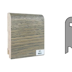 Плинтус шпонированный Finitura Dekor 70x15 №021