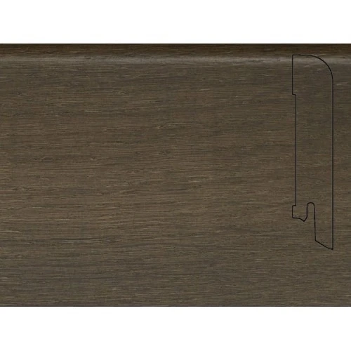 Плинтус шпонированный Педрос / Pedross Дуб грей 70 х 15 мм на otdelka1.ru