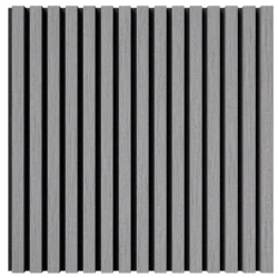 Акустическая реечная панель Cosca шпон Дуб Ардженто светло-серый 600 мм