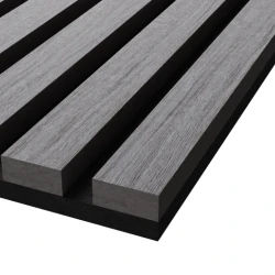 Акустическая реечная панель Cosca шпон Дуб Ардженто светло-серый 600 мм