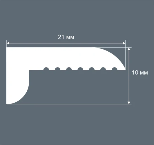 Плинтус Cosca PL015 10x21 Экополимер на Otdelka1.ru