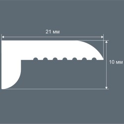 Плинтус Cosca PL015 10x21 Экополимер