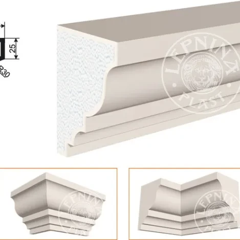 Фасадный карниз LepninaPlast КВ-170/3 на otdelka1.ru