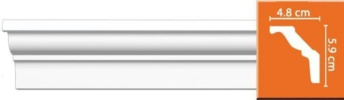 Потолочный плинтус Decomaster DP-18 на otdelka1.ru