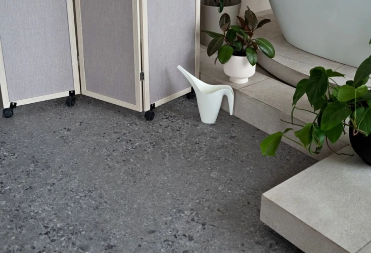 Виниловая плитка Винилам / Vinilam Ceramo XXL Stone 71613 Терраццо на Otdelka1.ru