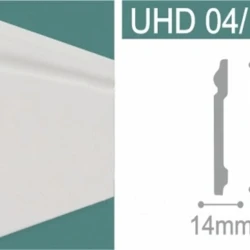 Напольный плинтус Solid UHD под покраску 04/120