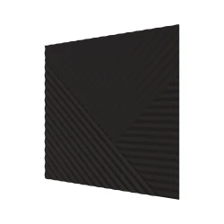 Стеновая панель Ликорн МДФ Квадратная Черная
