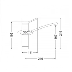Смеситель EMAR 3011 black