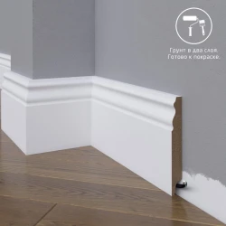 Плинтус МДФ под покраску Madest Decor 22-120-16