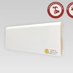 Плинтус МДФ Теквуд / Teckwood Титан Белый 100х16 Прямой