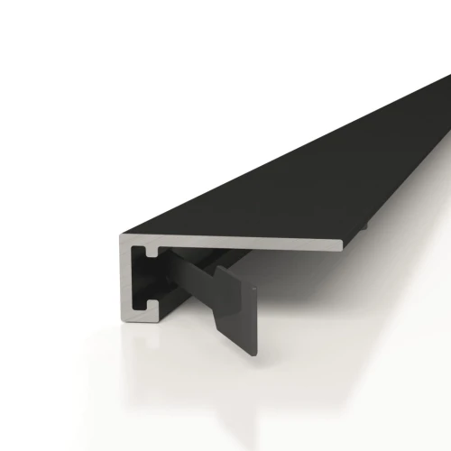 Микроплинтус Decaro M15A Черный анодированный на otdelka1.ru