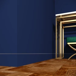 Скрытый плинтус алюминиевый Evrowood AFD1 Черный