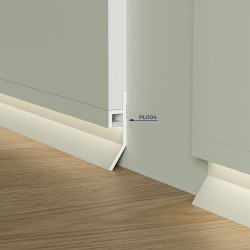 Плинтус под подсветку Cosca PL004 65x16 Экополимер