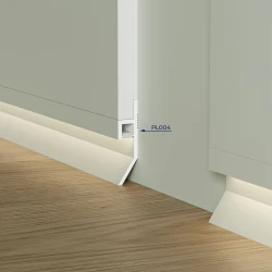 Плинтус под подсветку Cosca PL004 65x16 Экополимер