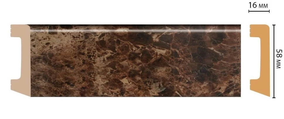 Плинтус напольный Decomaster D234-713 на Otdelka1.ru