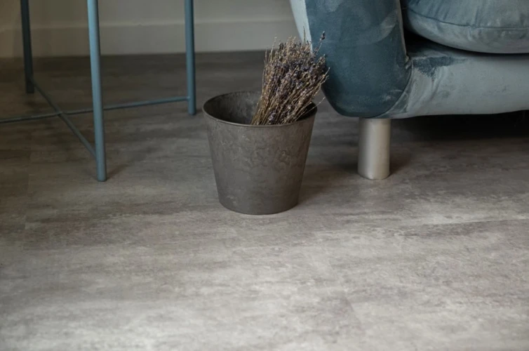 Виниловая плитка Винилам / Vinilam Ceramo XXL Stone 71614 Цемент светлый на Otdelka1.ru