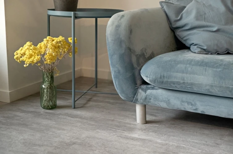 Виниловая плитка Винилам / Vinilam Ceramo XXL Stone 71614 Цемент светлый на Otdelka1.ru