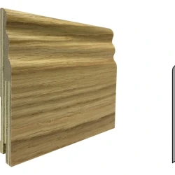 Плинтус шпонированный Finitura Dekor 120x15 Дуб без покрытия