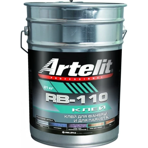 Каучуковый клей на основе растворителей для паркета и фанеры Artelit RB-110 - 21 кг на otdelka1.ru