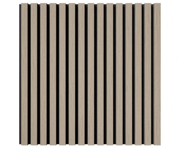 Акустическая реечная панель Cosca шпон Дуб Латте бежевый 600 мм на otdelka1.ru