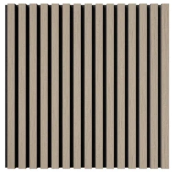 Акустическая реечная панель Cosca шпон Дуб Латте бежевый 600 мм