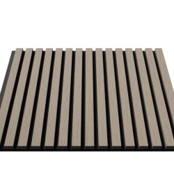 Акустическая реечная панель Cosca шпон Дуб Латте бежевый 600 мм