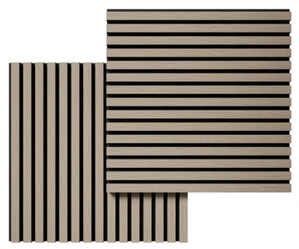 Акустическая реечная панель Cosca шпон Дуб Латте бежевый 600 мм на otdelka1.ru