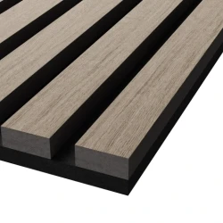 Акустическая реечная панель Cosca шпон Дуб Латте бежевый 600 мм