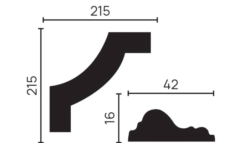 Декоративный элемент Decor Dizayn C1-DD301 на otdelka1.ru
