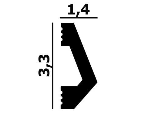 Молдинг Perfect / Перфект  P137 на Otdelka1.ru